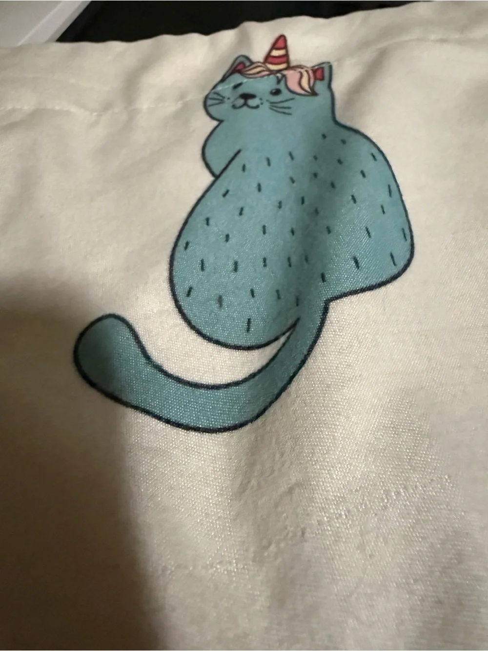 Twin Brushed Flannel Cat Print Pet Sheet Set